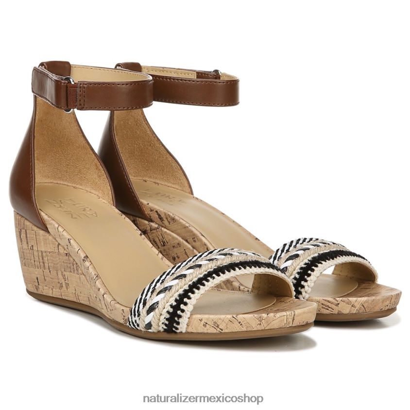 sandalias | sandalia areda con cuña 60D4P0318 Naturalizer mujer multitejido/sintético tostado