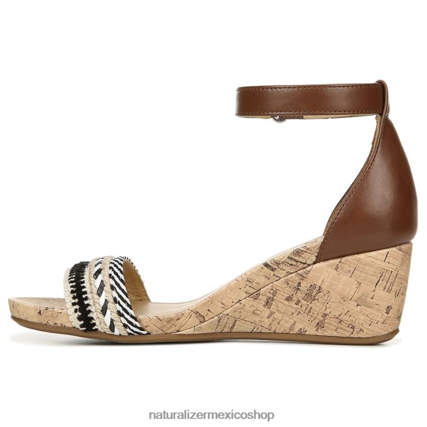 sandalias | sandalia areda con cuña 60D4P0318 Naturalizer mujer multitejido/sintético tostado