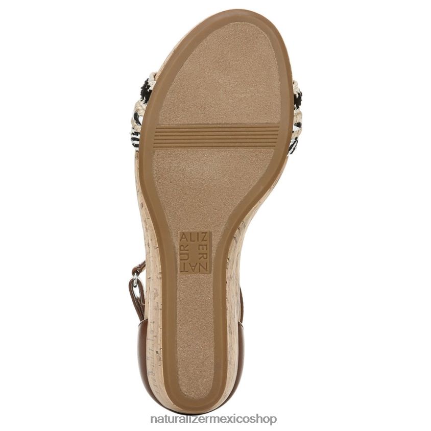 sandalias | sandalia areda con cuña 60D4P0318 Naturalizer mujer multitejido/sintético tostado
