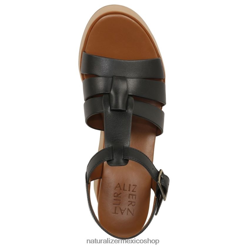 sandalias | sandalia con cuña Barrett 60D4P0360 Naturalizer mujer cuero negro