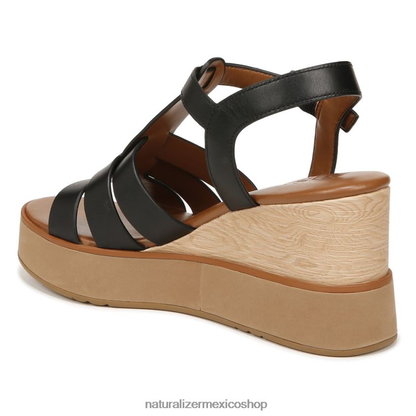 sandalias | sandalia con cuña Barrett 60D4P0360 Naturalizer mujer cuero negro