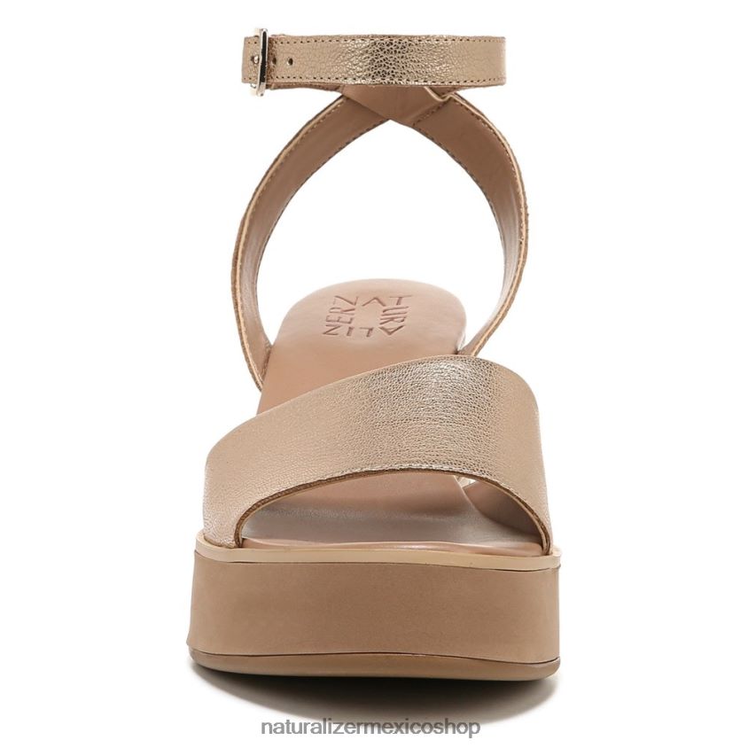 sandalias | sandalia con cuña brynn 60D4P0363 Naturalizer mujer cuero dorado suave