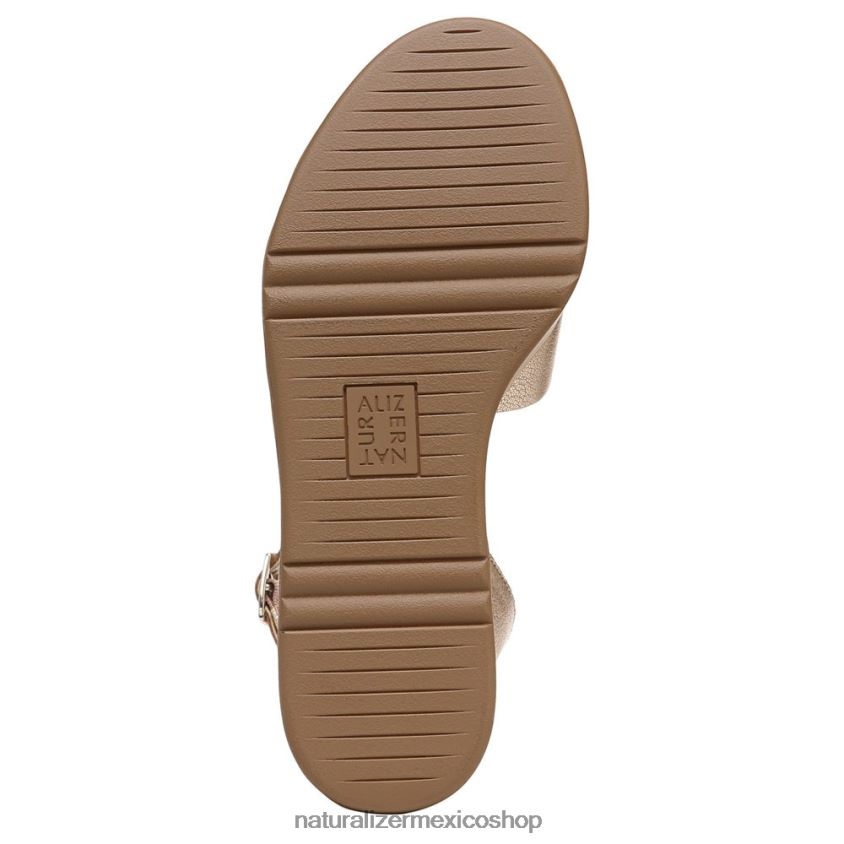 sandalias | sandalia con cuña brynn 60D4P0363 Naturalizer mujer cuero dorado suave