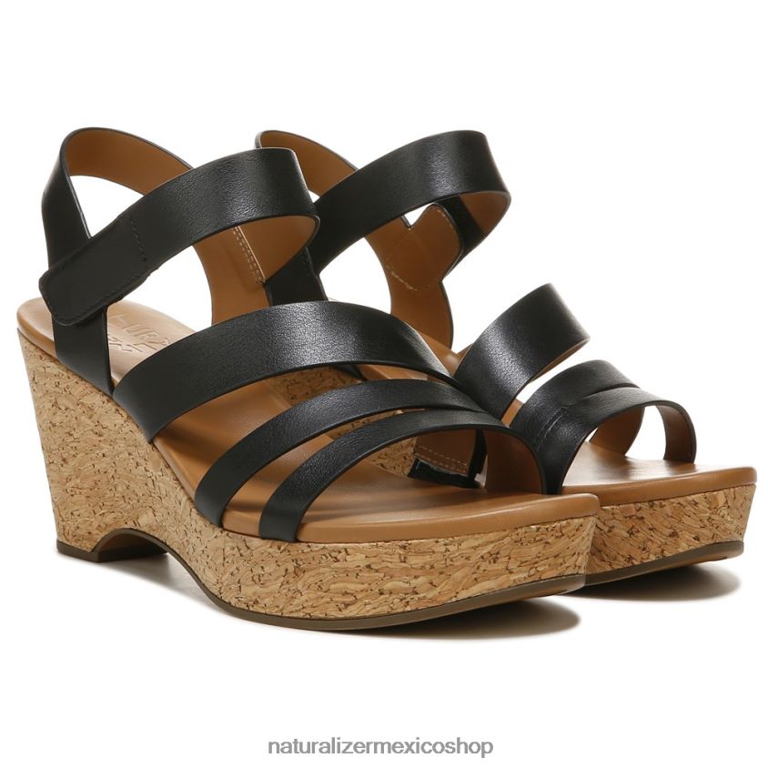 sandalias | sandalia con cuña cynthia 60D4P0367 Naturalizer mujer cuero negro