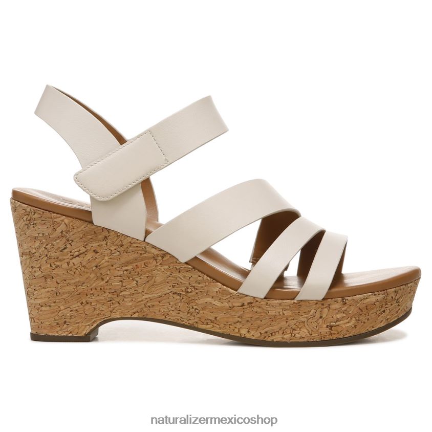 sandalias | sandalia con cuña cynthia 60D4P0368 Naturalizer mujer cuero de porcelana