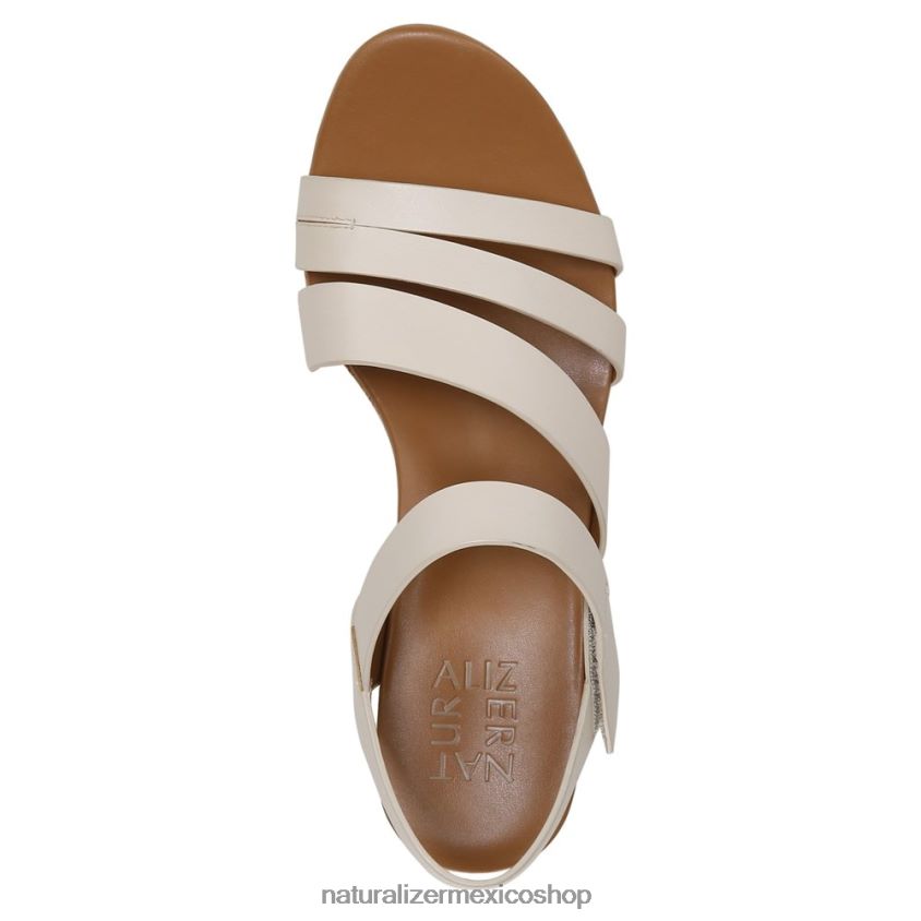 sandalias | sandalia con cuña cynthia 60D4P0368 Naturalizer mujer cuero de porcelana