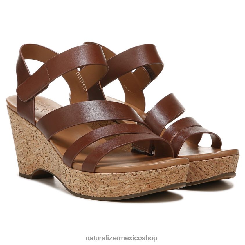 sandalias | sandalia con cuña cynthia 60D4P0369 Naturalizer mujer cuero canela