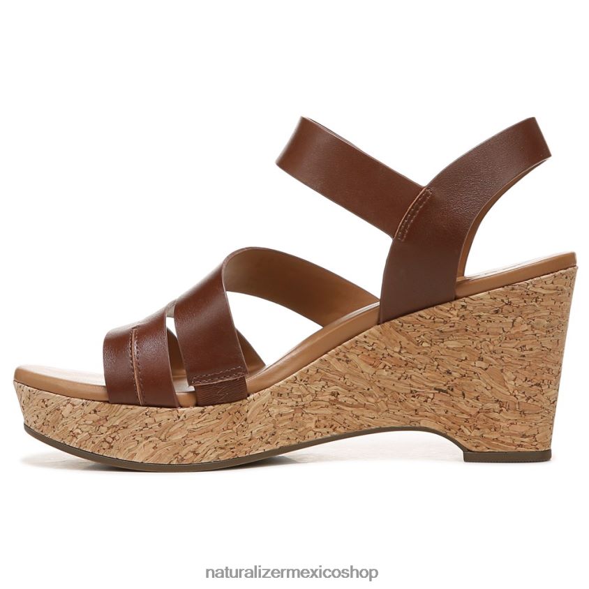 sandalias | sandalia con cuña cynthia 60D4P0369 Naturalizer mujer cuero canela