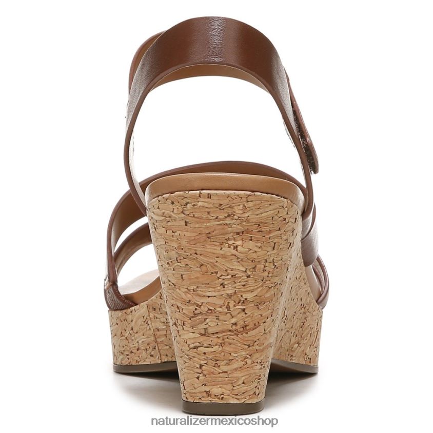 sandalias | sandalia con cuña cynthia 60D4P0369 Naturalizer mujer cuero canela