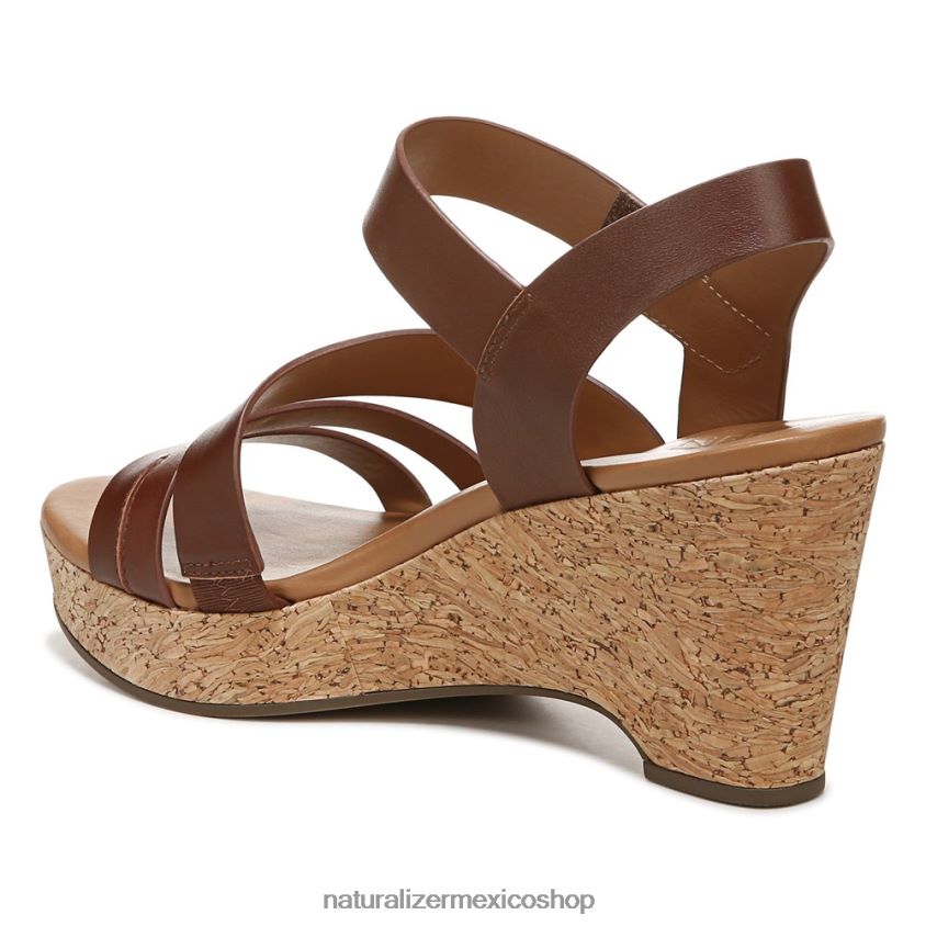 sandalias | sandalia con cuña cynthia 60D4P0369 Naturalizer mujer cuero canela