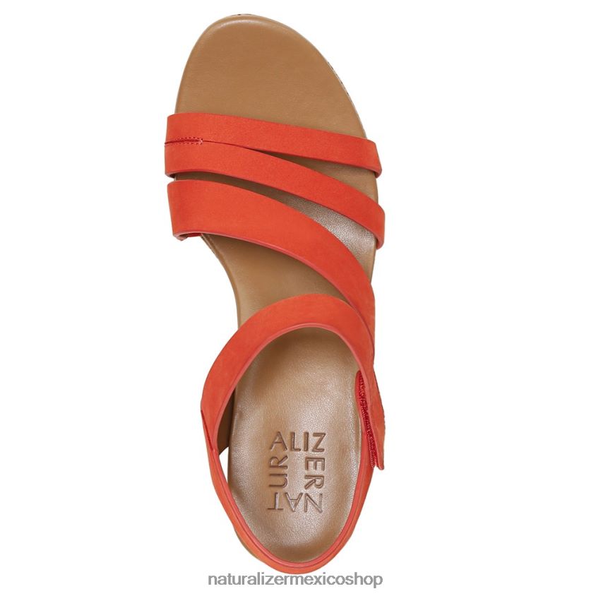sandalias | sandalia con cuña cynthia 60D4P0370 Naturalizer mujer cuero de sorbete de melón