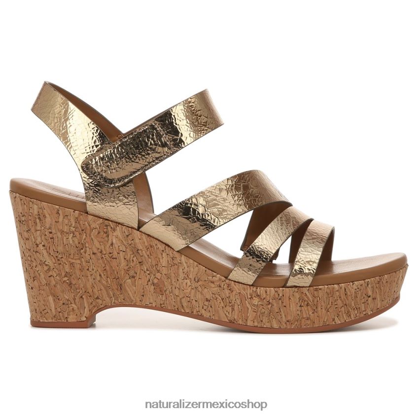 sandalias | sandalia con cuña cynthia 60D4P0372 Naturalizer mujer cuero bronce claro
