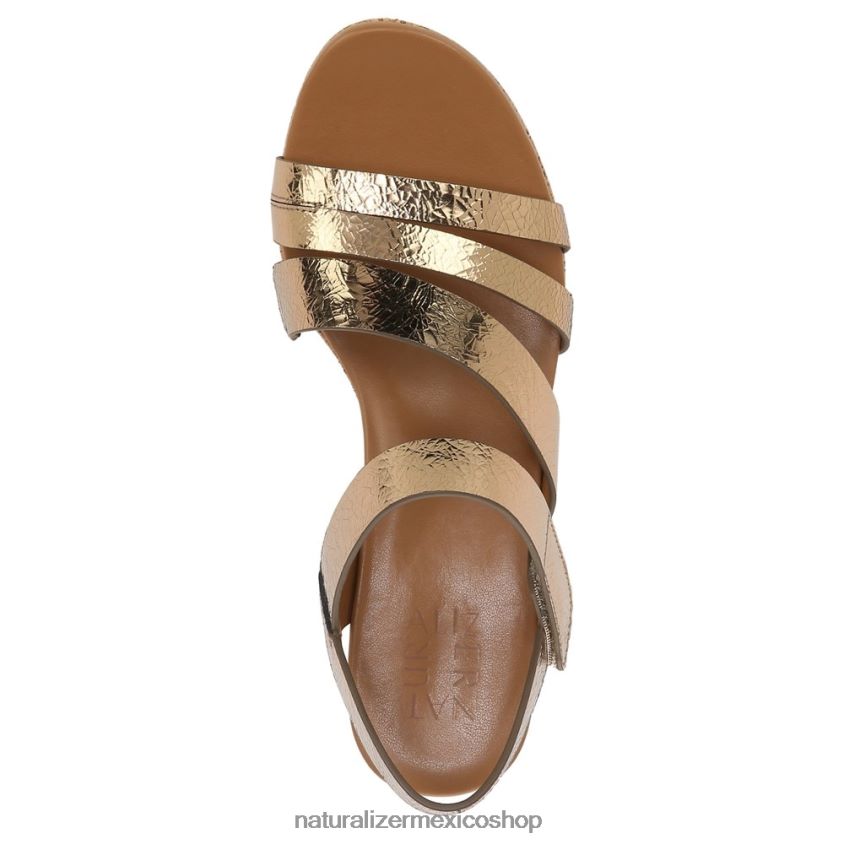 sandalias | sandalia con cuña cynthia 60D4P0372 Naturalizer mujer cuero bronce claro