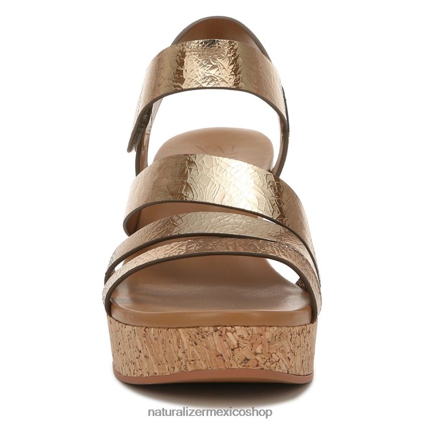 sandalias | sandalia con cuña cynthia 60D4P0372 Naturalizer mujer cuero bronce claro