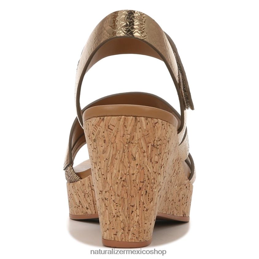 sandalias | sandalia con cuña cynthia 60D4P0372 Naturalizer mujer cuero bronce claro