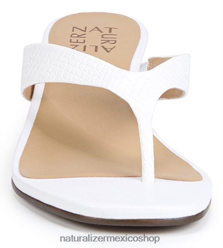 sandalias | sandalia con cuña lenna 60D4P0608 Naturalizer mujer serpiente blanca hecha por el hombre