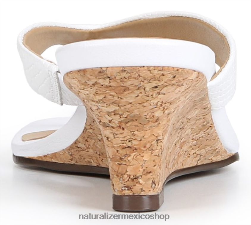 sandalias | sandalia con cuña lenna 60D4P0608 Naturalizer mujer serpiente blanca hecha por el hombre