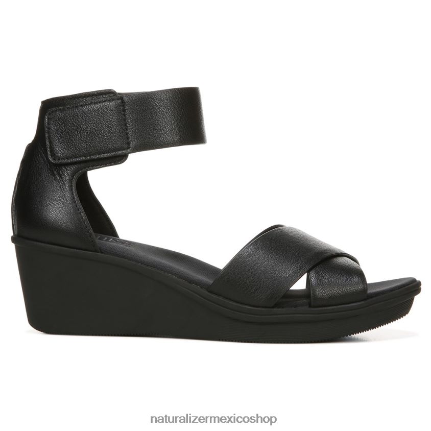 sandalias | sandalia con cuña riviera 60D4P0155 Naturalizer mujer cuero negro