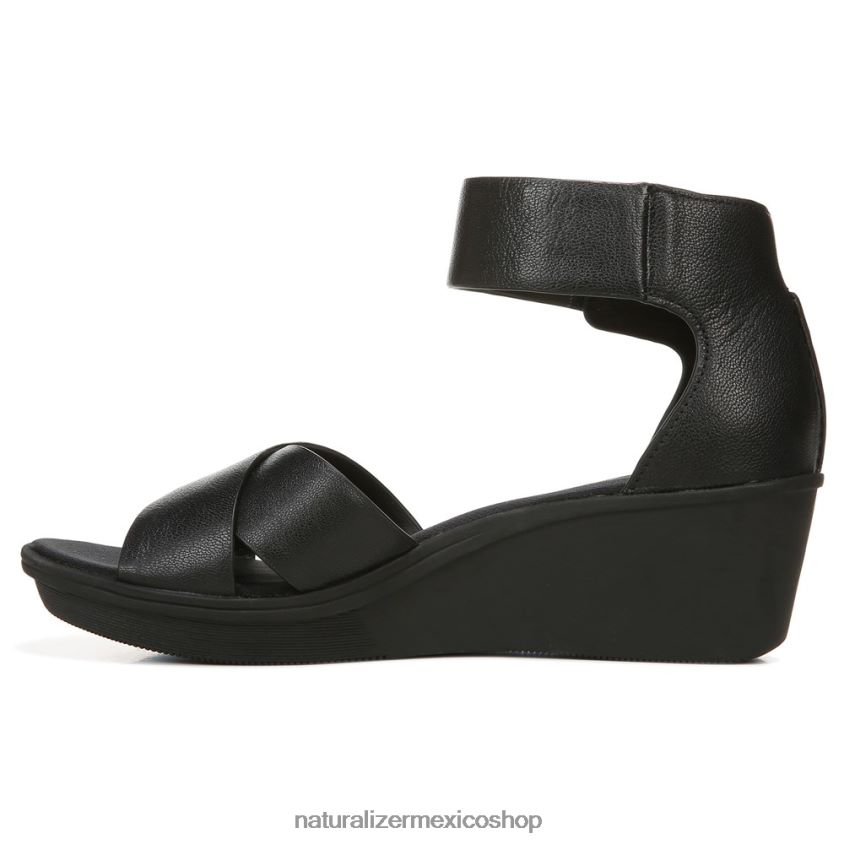 sandalias | sandalia con cuña riviera 60D4P0155 Naturalizer mujer cuero negro