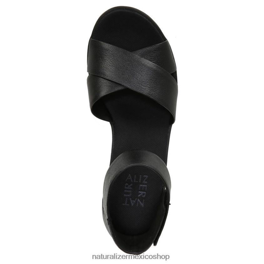 sandalias | sandalia con cuña riviera 60D4P0155 Naturalizer mujer cuero negro