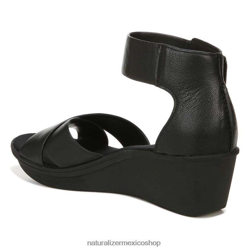 sandalias | sandalia con cuña riviera 60D4P0155 Naturalizer mujer cuero negro