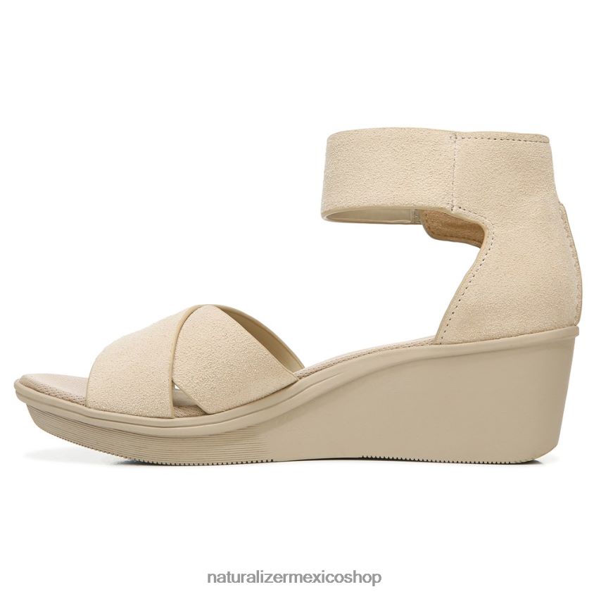 sandalias | sandalia con cuña riviera 60D4P0157 Naturalizer mujer gamuza de porcelana