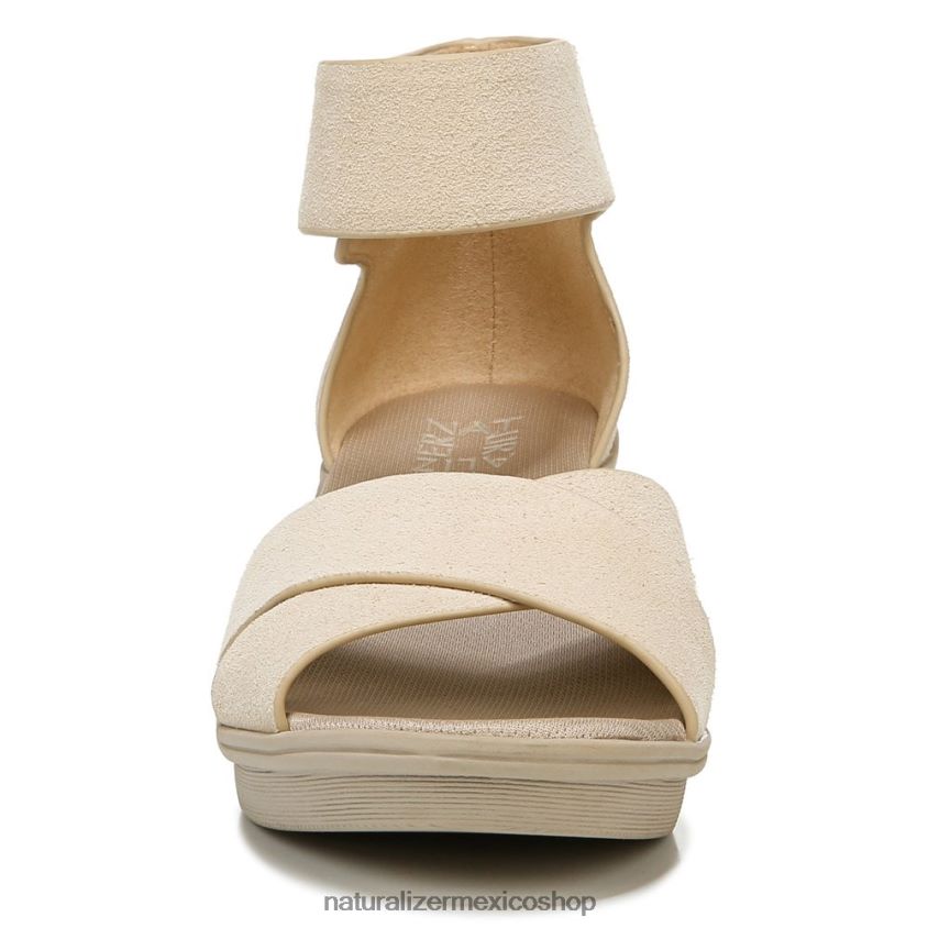 sandalias | sandalia con cuña riviera 60D4P0157 Naturalizer mujer gamuza de porcelana
