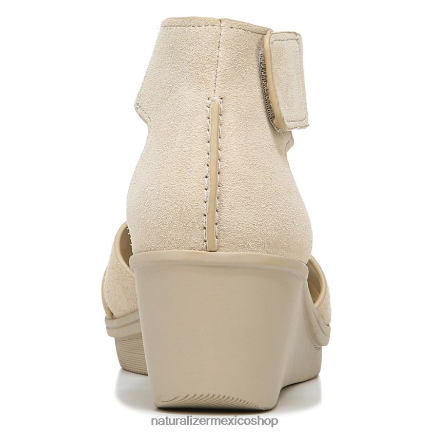 sandalias | sandalia con cuña riviera 60D4P0157 Naturalizer mujer gamuza de porcelana