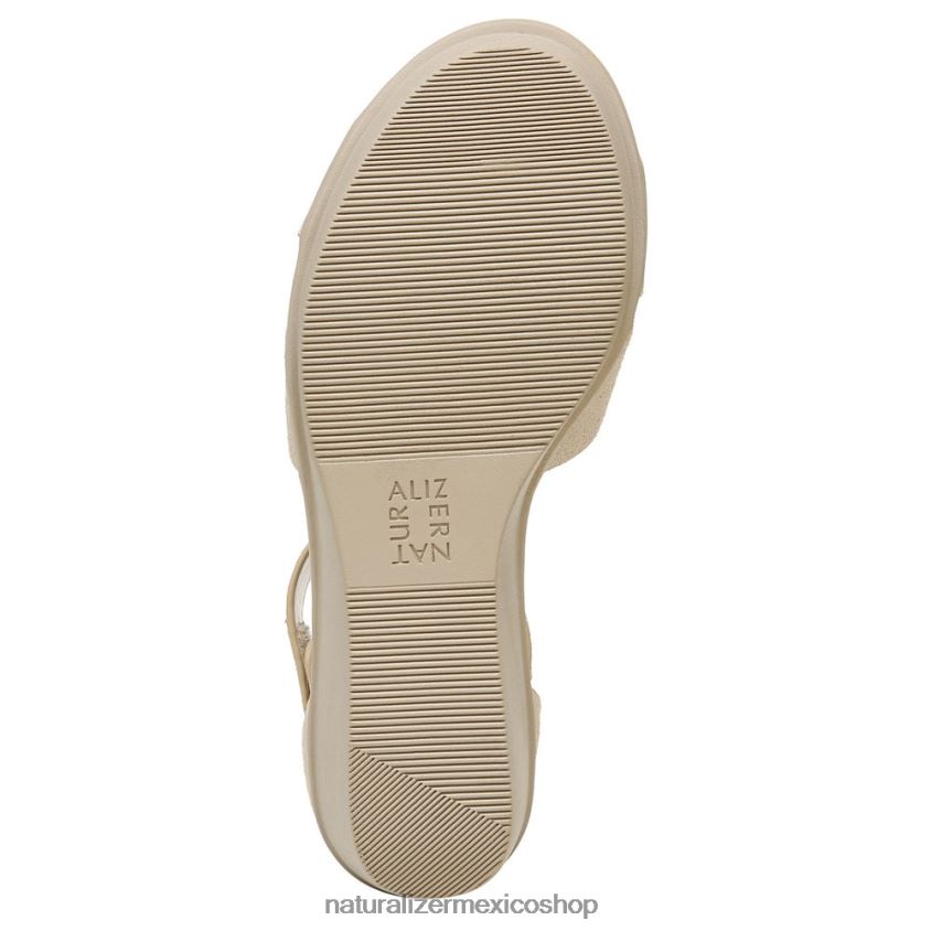 sandalias | sandalia con cuña riviera 60D4P0157 Naturalizer mujer gamuza de porcelana