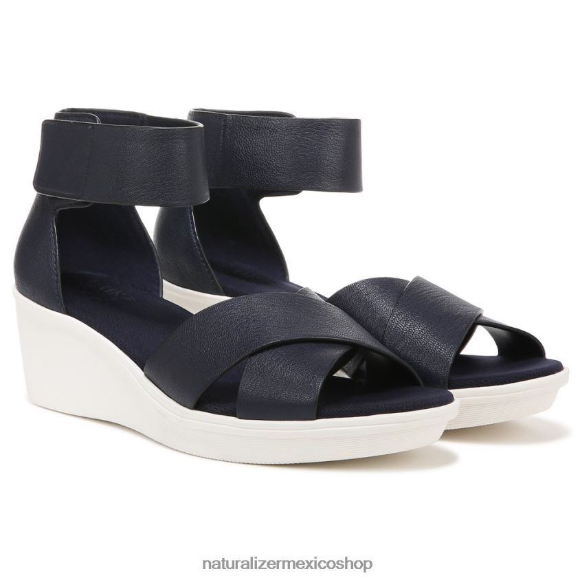 sandalias | sandalia con cuña riviera 60D4P0158 Naturalizer mujer cuero azul marino