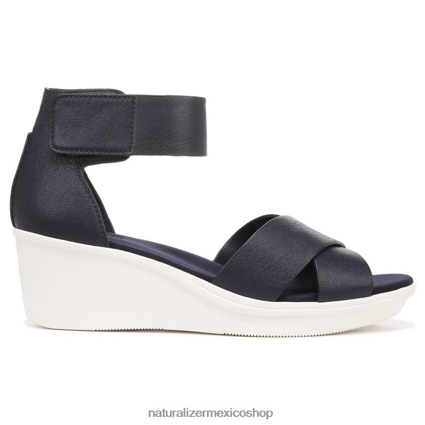 sandalias | sandalia con cuña riviera 60D4P0158 Naturalizer mujer cuero azul marino
