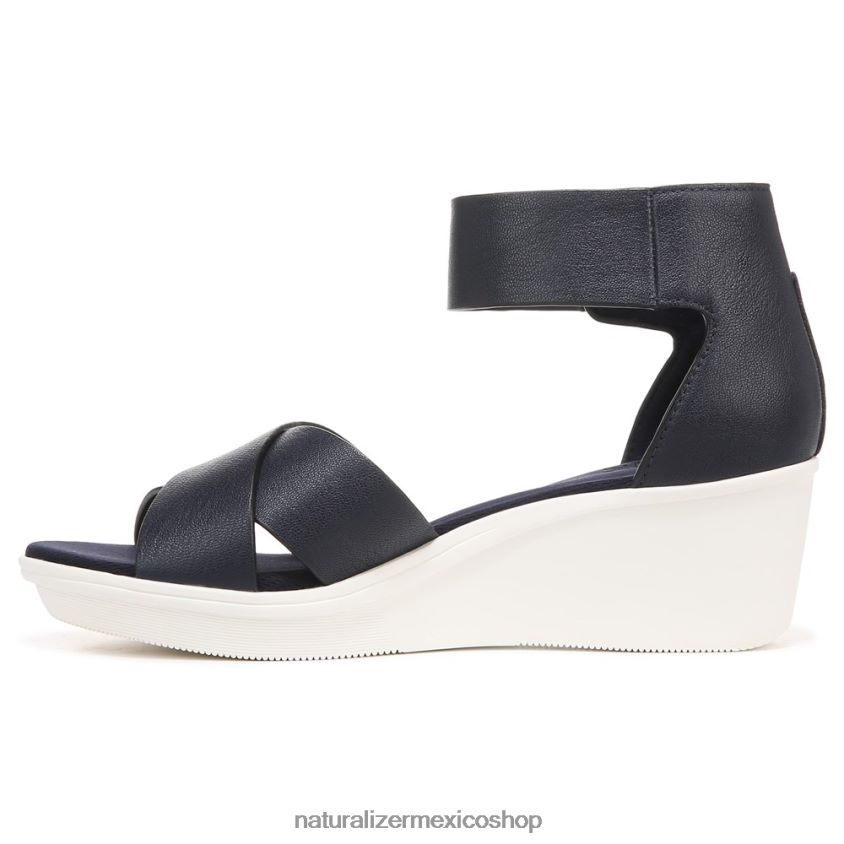 sandalias | sandalia con cuña riviera 60D4P0158 Naturalizer mujer cuero azul marino