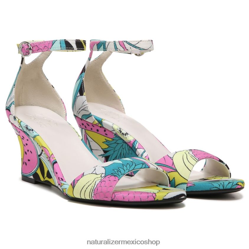sandalias | sandalia cuña vera 60D4P0127 Naturalizer mujer tela rosa