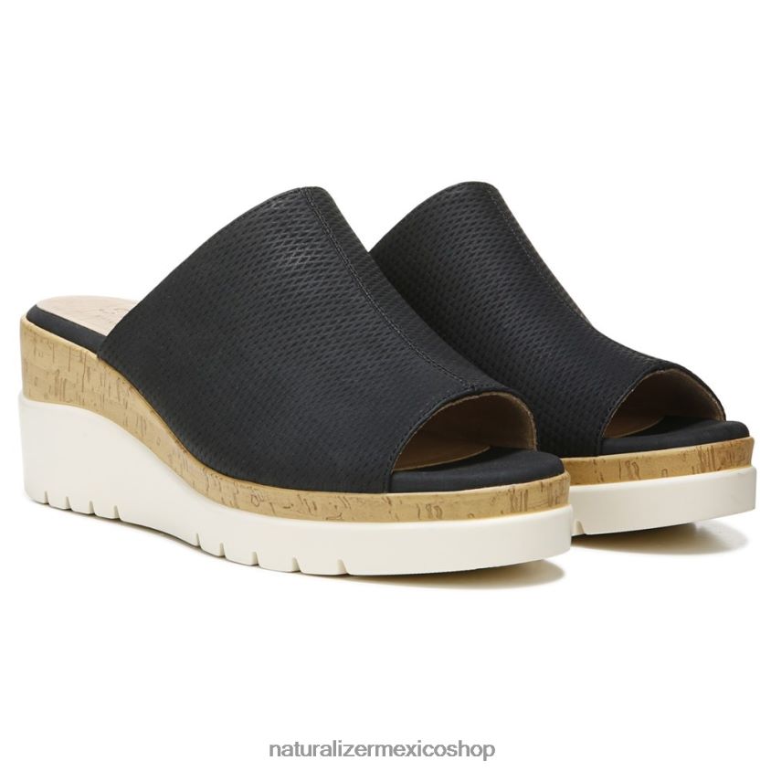 sandalias | sandalias con cuña soul goodtimes 60D4P0544 Naturalizer mujer negro hecho a mano