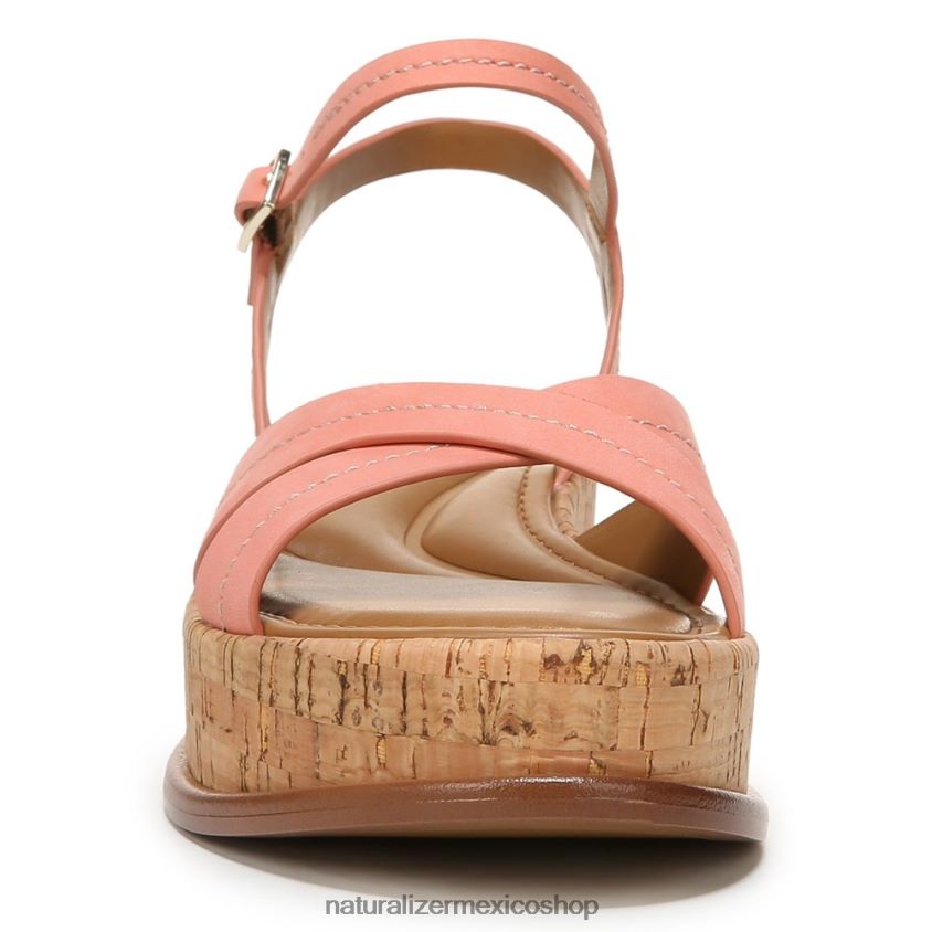 sandalias | sandalia rikki 60D4P0614 Naturalizer mujer cuero rosa melocotón coral