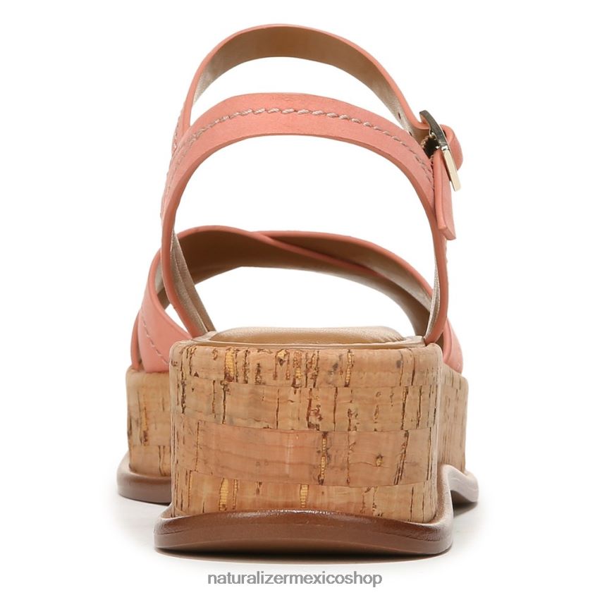 sandalias | sandalia rikki 60D4P0614 Naturalizer mujer cuero rosa melocotón coral