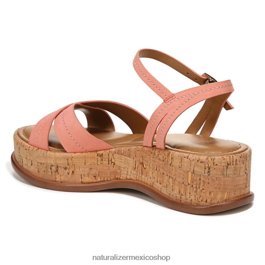 sandalias | sandalia rikki 60D4P0614 Naturalizer mujer cuero rosa melocotón coral
