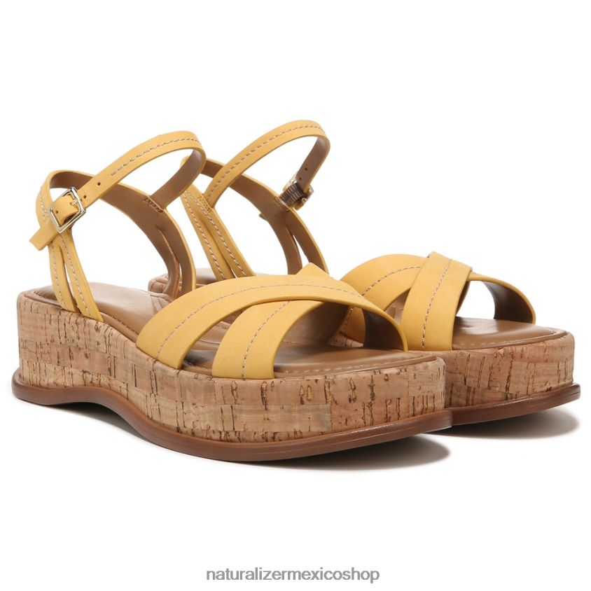 sandalias | sandalia rikki 60D4P0615 Naturalizer mujer cuero amarillo narciso