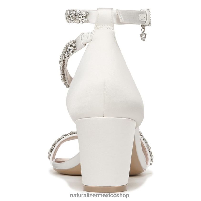 sandalias | sandalia de vestir ahava 60D4P0306 Naturalizer mujer tela blanca de seda