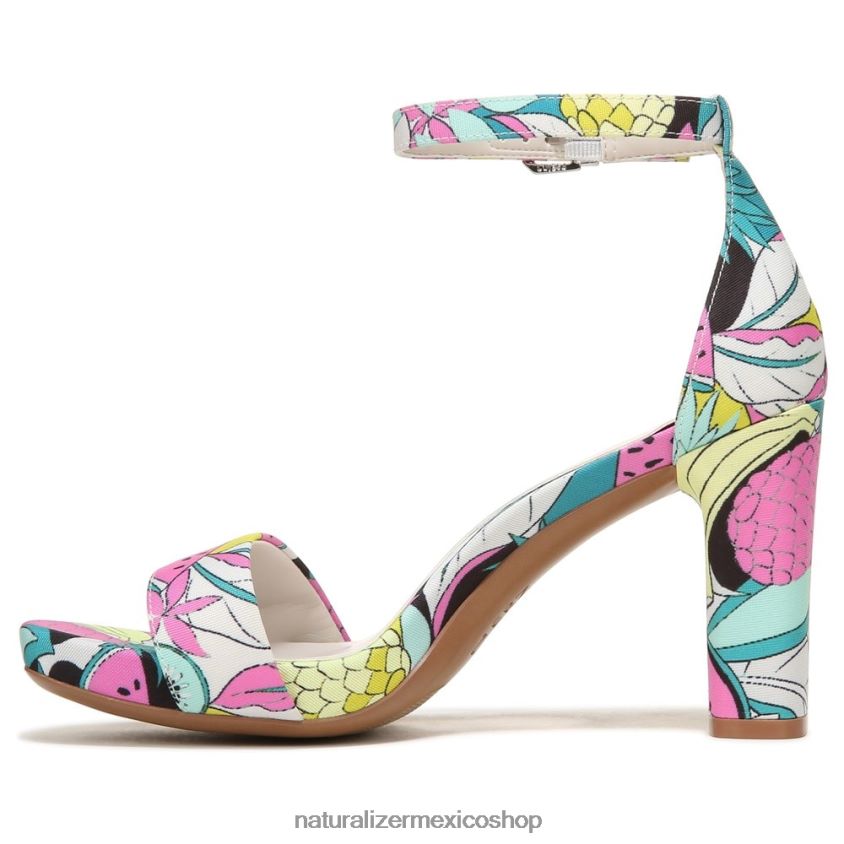sandalias | sandalia de vestir alegría 60D4P075 Naturalizer mujer tela retro con estampado de frutas