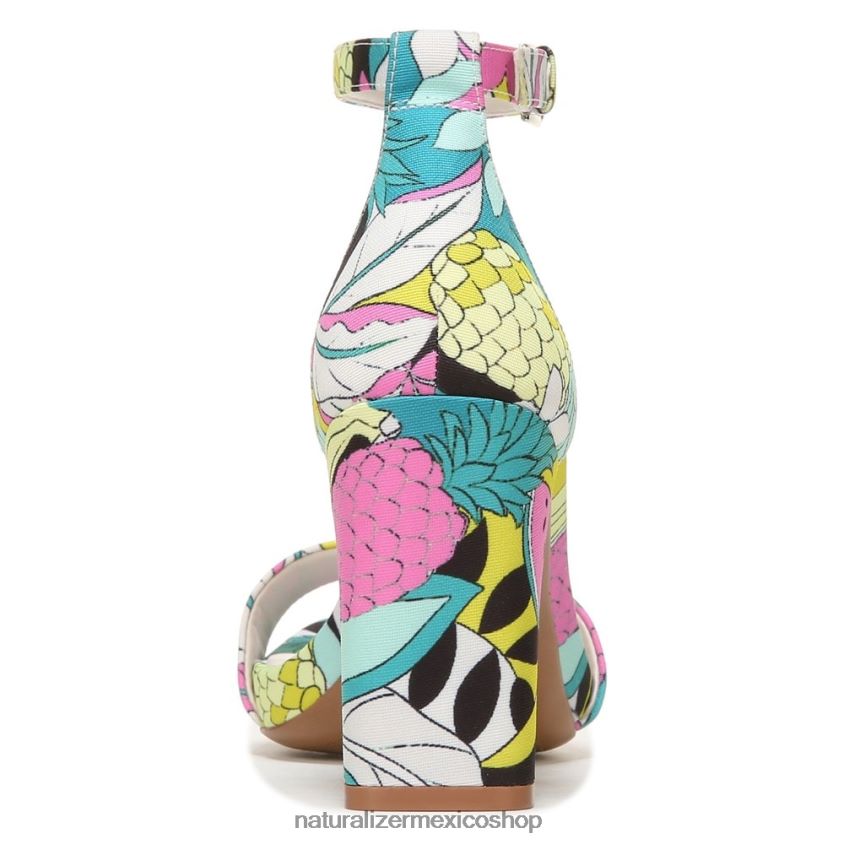sandalias | sandalia de vestir alegría 60D4P075 Naturalizer mujer tela retro con estampado de frutas