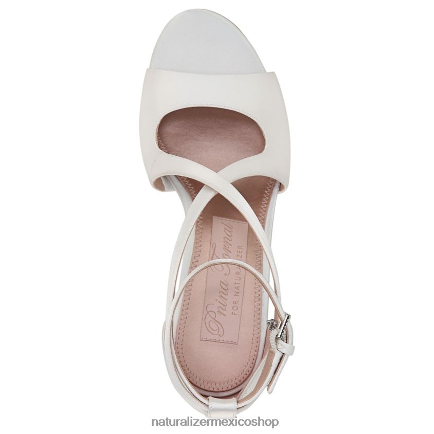 sandalias | sandalia de vestir amor 2 60D4P0322 Naturalizer mujer tela blanca de seda