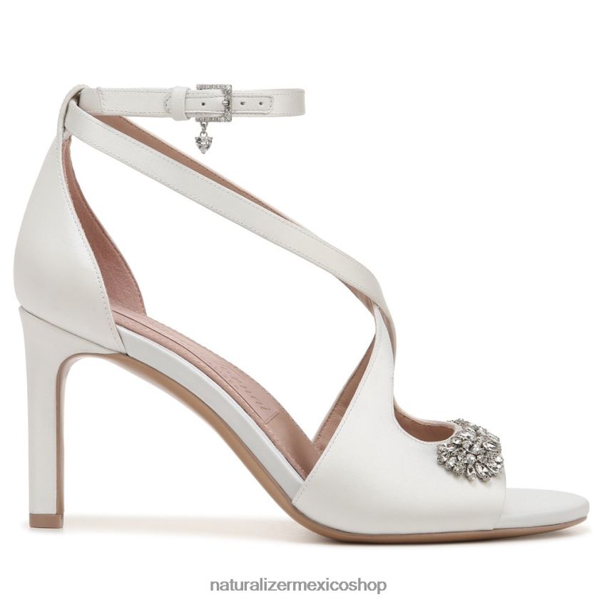 sandalias | sandalia de vestir amor 60D4P0299 Naturalizer mujer tela blanca de seda