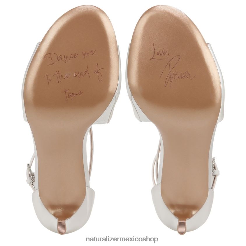 sandalias | sandalia de vestir amor 60D4P0299 Naturalizer mujer tela blanca de seda