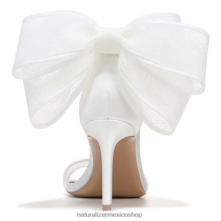 sandalias | sandalia de vestir amour 60D4P0313 Naturalizer mujer tela blanca de seda
