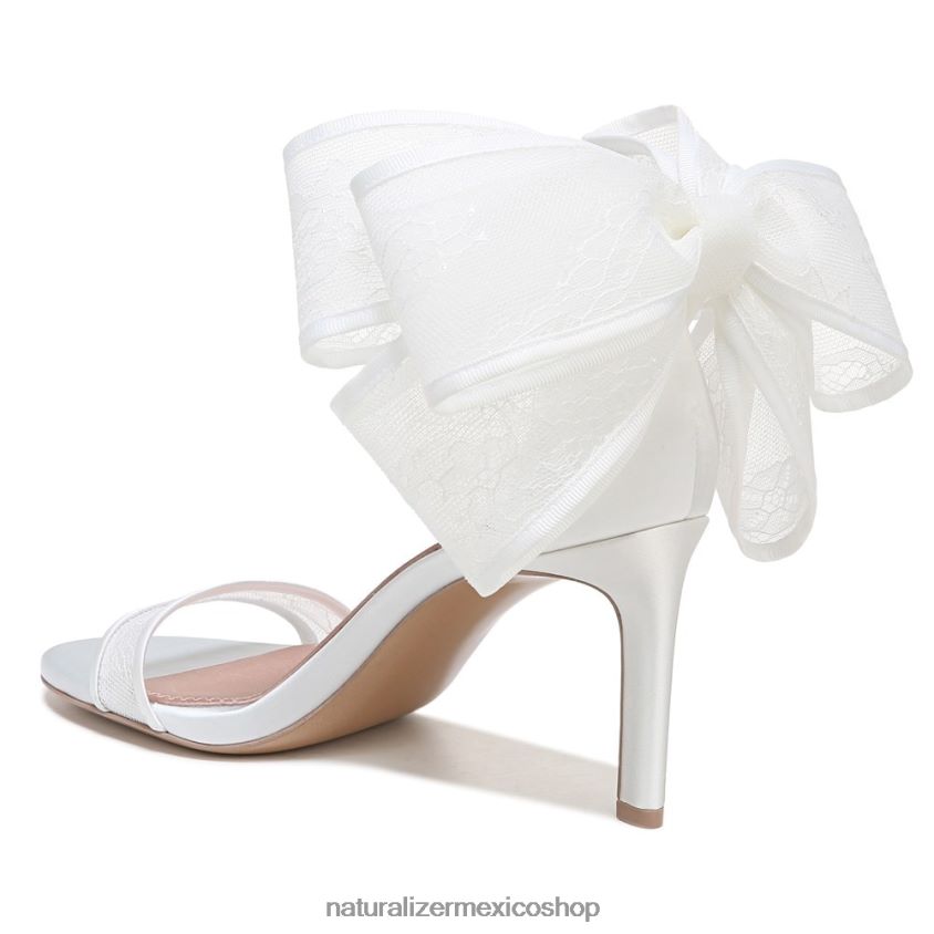 sandalias | sandalia de vestir amour 60D4P0313 Naturalizer mujer tela blanca de seda