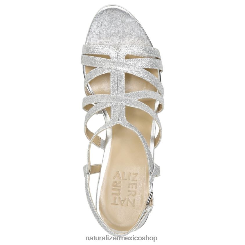 sandalias | sandalia de vestir baylor 60D4P0580 Naturalizer mujer brillo plateado sintético