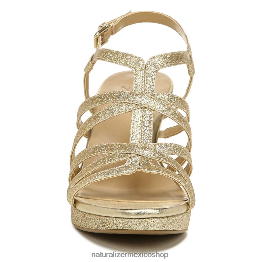 sandalias | sandalia de vestir baylor 60D4P0581 Naturalizer mujer oro brillo sintético