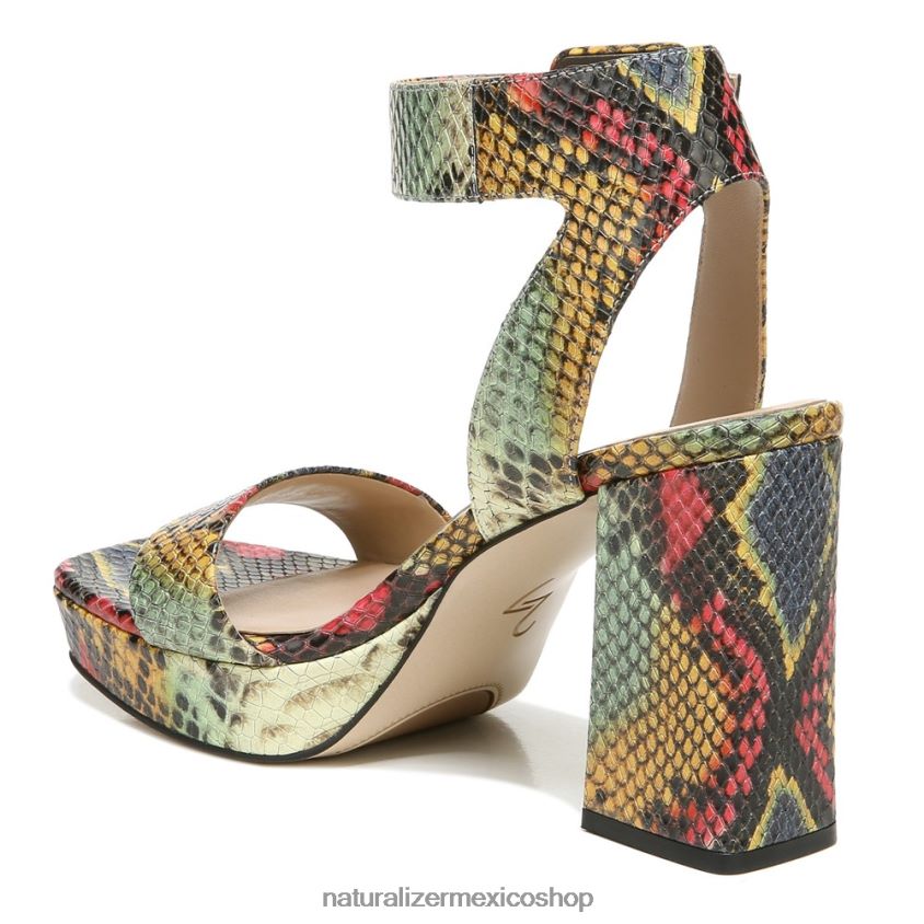 sandalias | sandalia de vestir jaselle 27 edit 60D4P0212 Naturalizer mujer cuero de serpiente múltiple