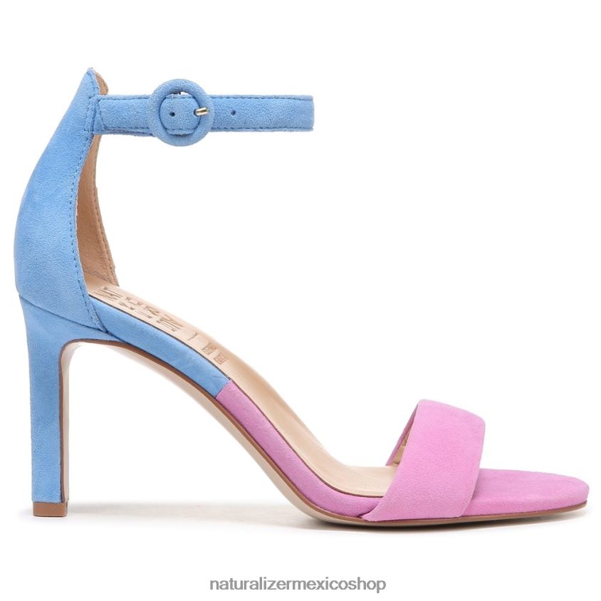 sandalias | sandalia de vestir kinsley 60D4P048 Naturalizer mujer ante rosa/azul